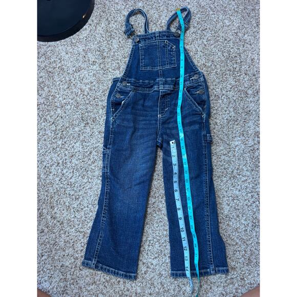 Boys Old Navy Carpenter style Deinm/Jean Overalls size 4T; Adjustable sizing; - Picture 8 of 11
